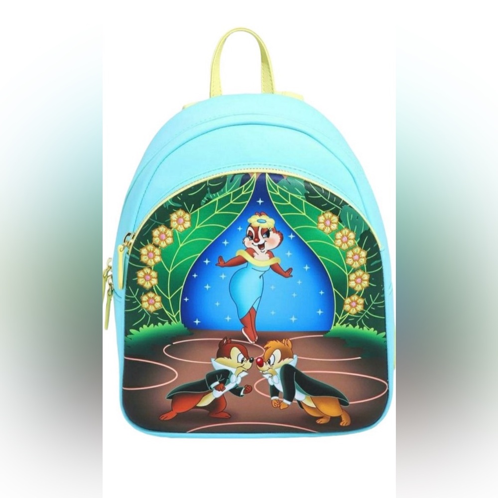 Blue Cartoon Print Women's Backpack